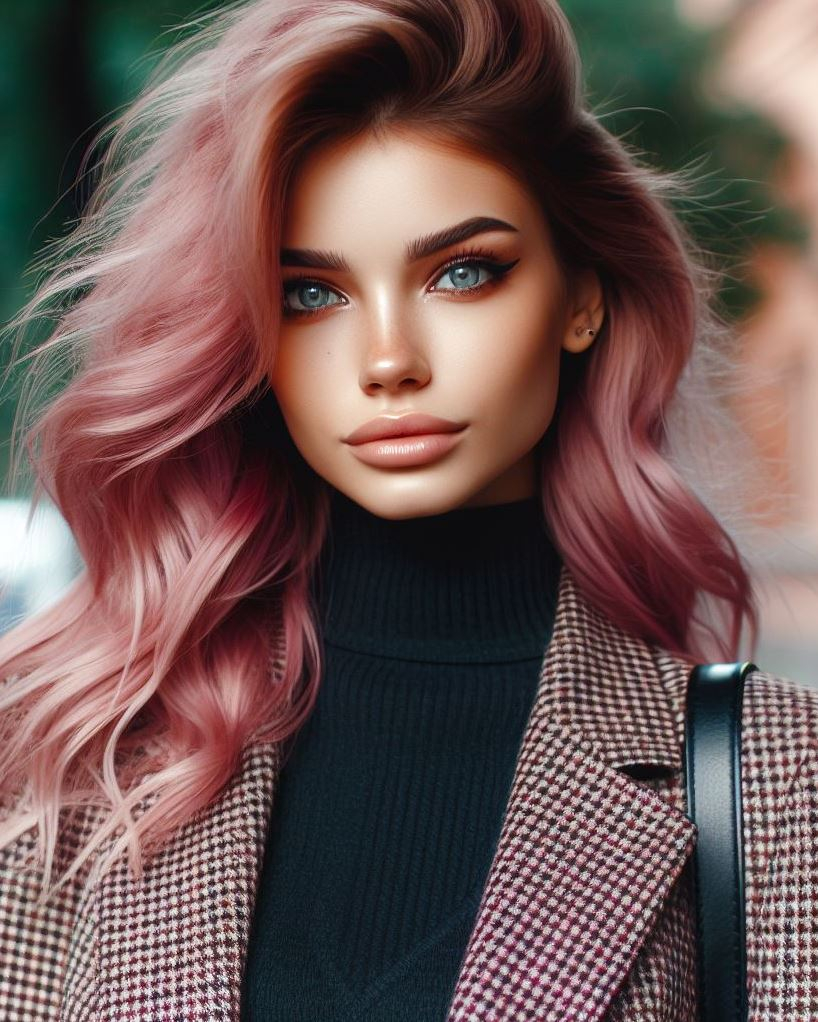 Dusty pink hair color is the perfect blend of sophistication and fun. Add a touch of magic to your style!