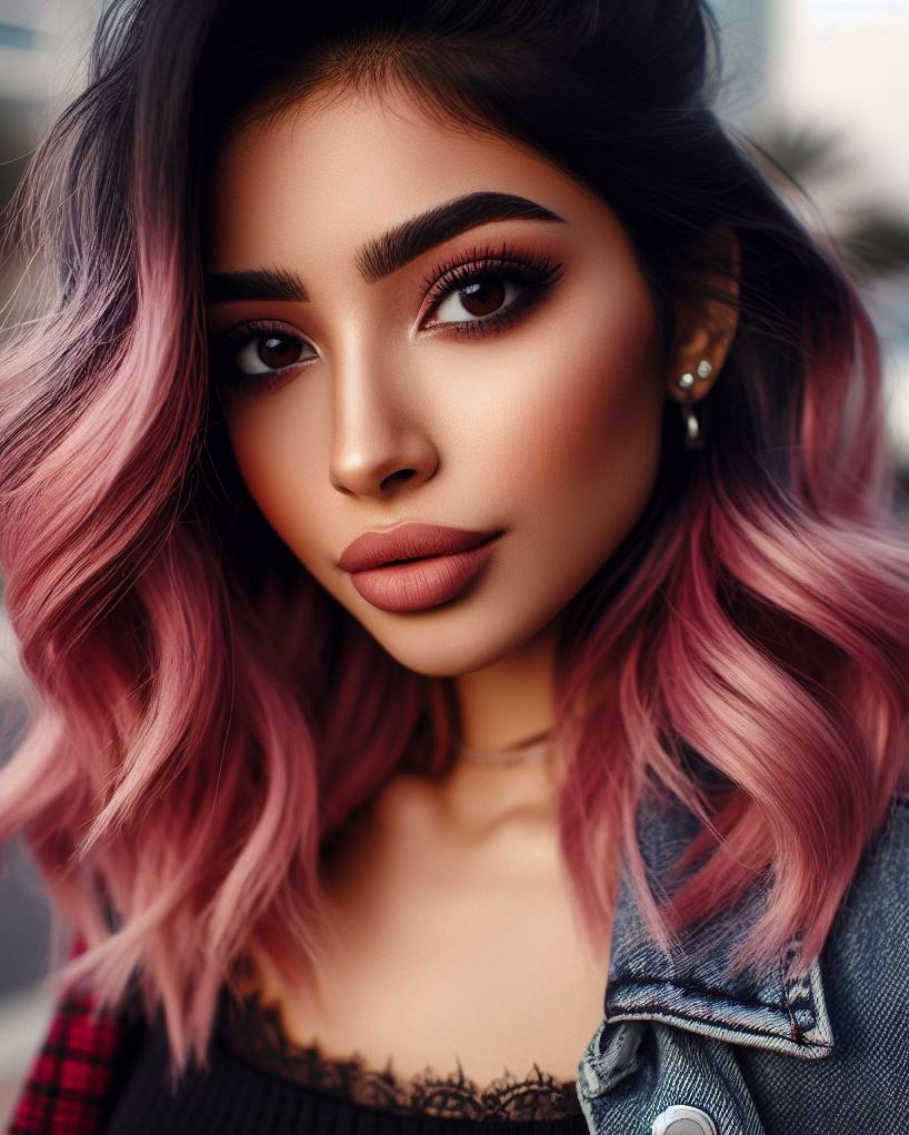 Transform your hair game with the enchanting dusty pink color trend. Soft, sophisticated, and oh-so-chic!