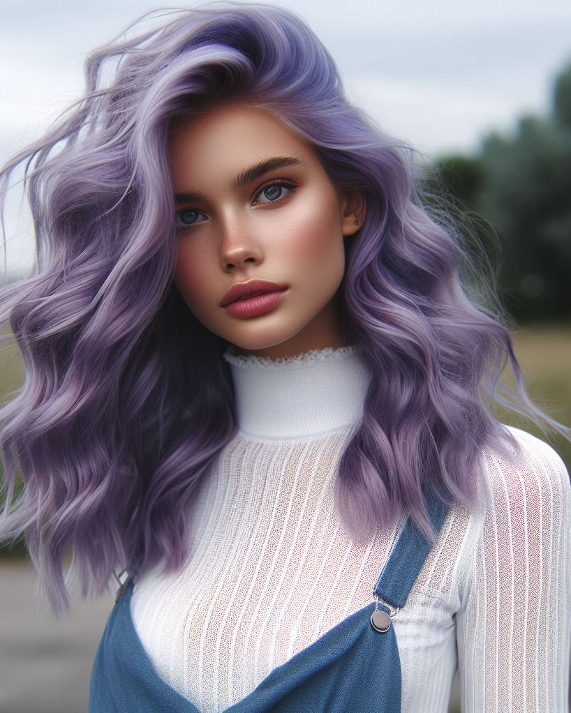 Embrace the magic of lavender hair color. Perfect for adding a touch of elegance and fantasy to your style!