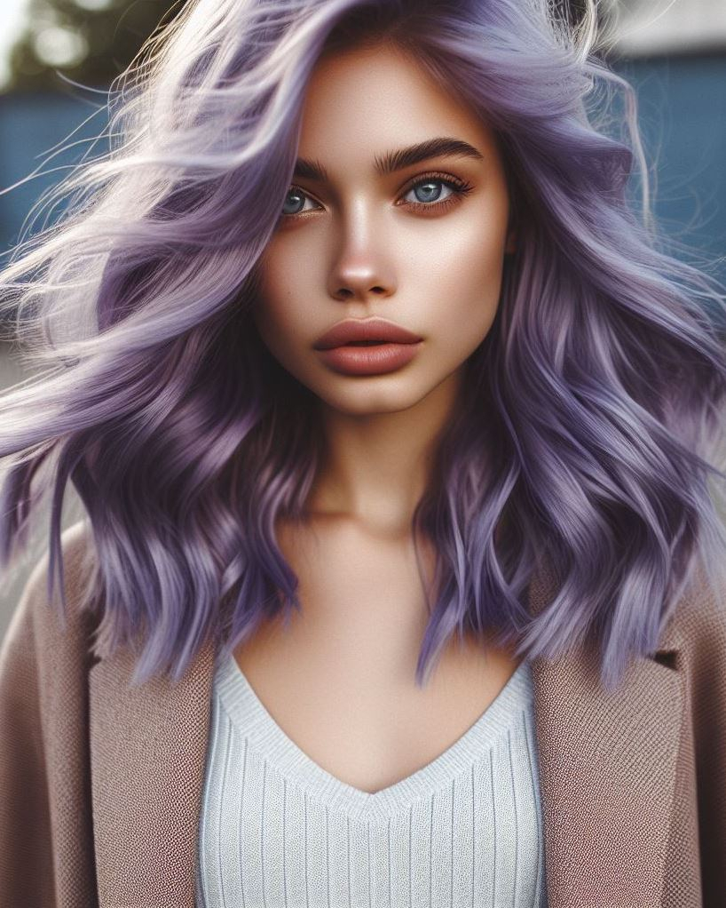 Get ready to turn heads with lavender hair color. Chic, stylish, and oh-so-enchanting!