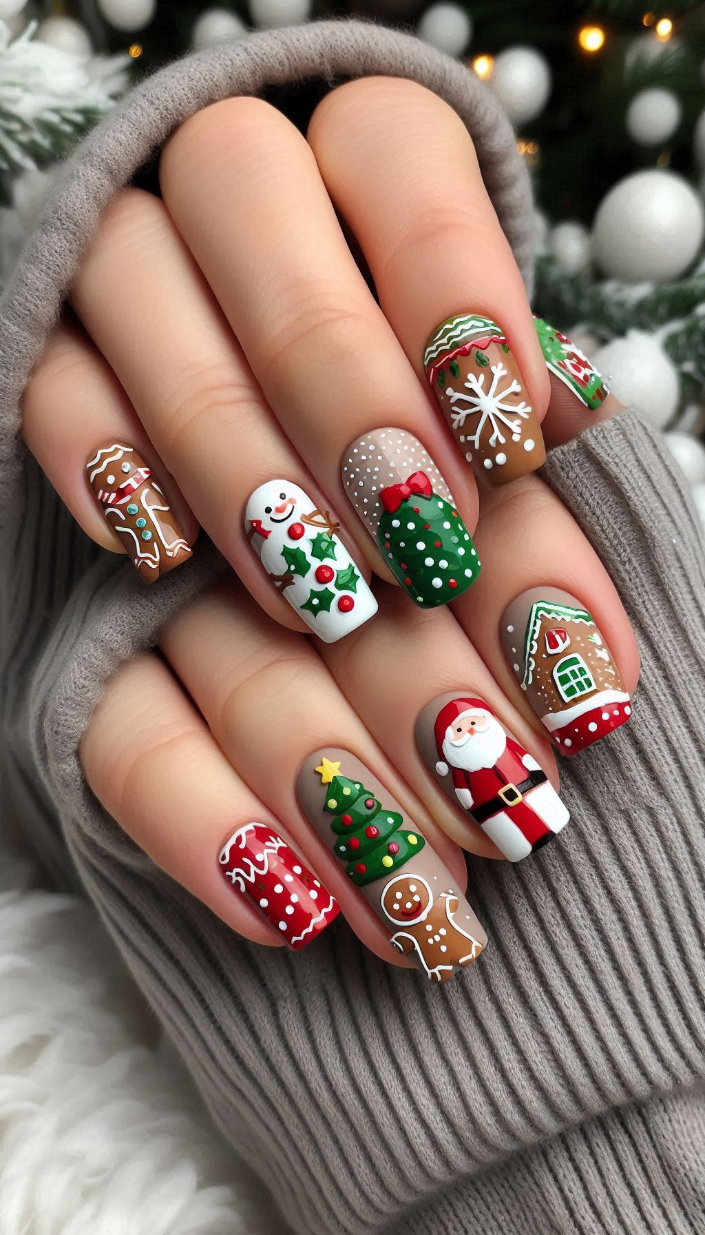 75+ Christmas Nail Art Ideas: Dazzling Holiday Styles | Pocoko Tis the season for Santa Claus nails! These festive designs will have your fingertips looking merry and bright all season long.