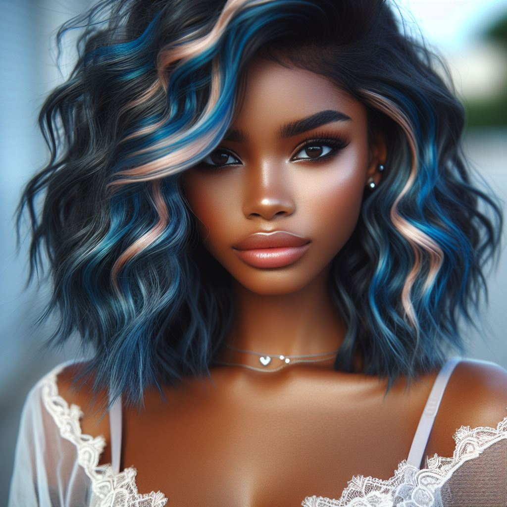 Silver Electric Blue Hair Color Trends cover
