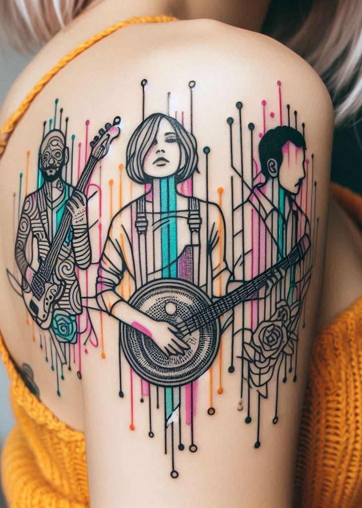Tune into these guitar tattoo ideas that capture the essence of your favorite instrument. Striking and stylish!