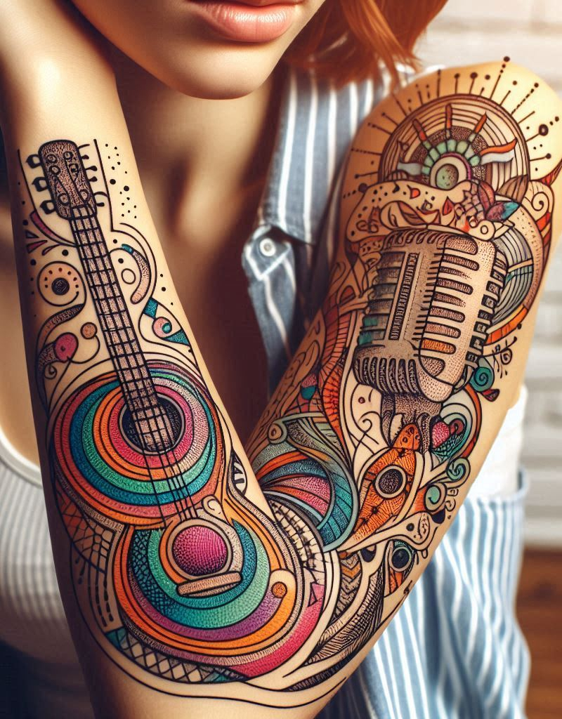 For the love of guitars and tattoos, these designs are a match made in musical heaven. Get inspired today!