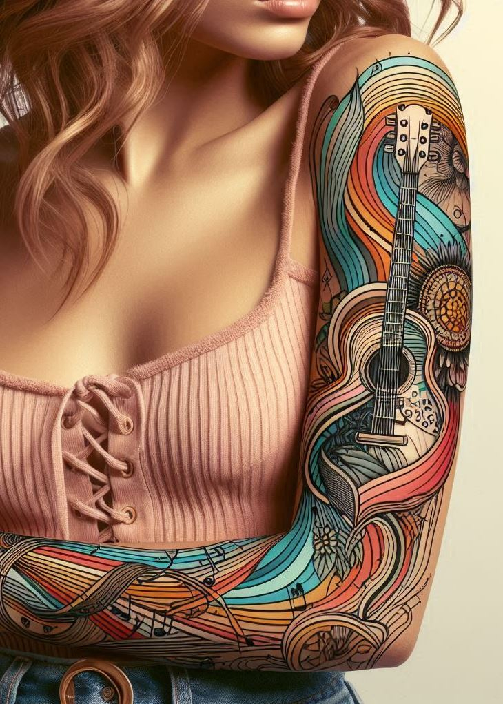 Make your love for guitars permanent with these tattoo ideas. Perfect for musicians and music lovers alike!