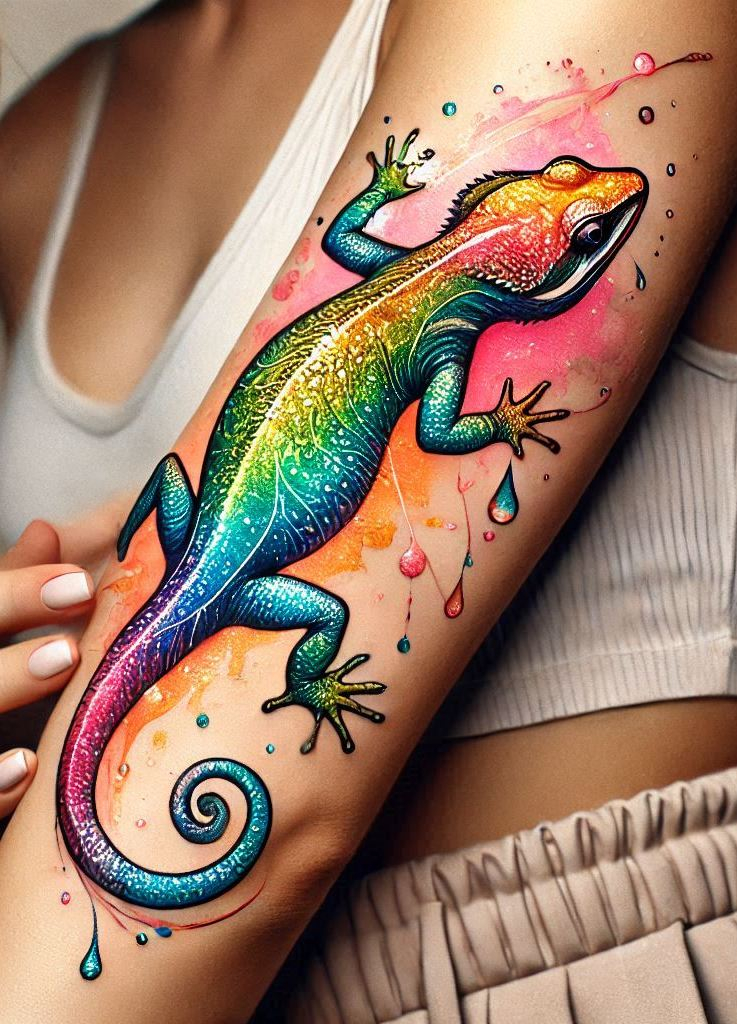 Stunning Reptile Tattoos: 88 Designs That Will Hypnotize | Pocoko Turn your skin into a work of art with these lizard-inspired reptile tattoos. Perfect for adding a touch of the wild to your ink!