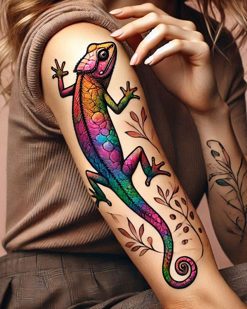 Stunning Reptile Tattoos: 88 Designs That Will Hypnotize | Pocoko Ready to show off your wild side? These lizard-inspired reptile tattoos offer a unique and intriguing look that's sure to impress.
