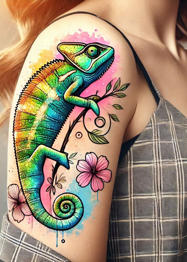 Stunning Reptile Tattoos: 88 Designs That Will Hypnotize | Pocoko Get ready to turn heads with these amazing lizard-inspired reptile tattoos. Perfect for those who love a unique and bold look!