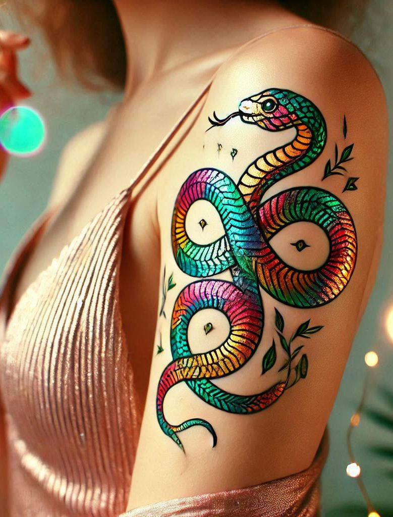 Stunning Reptile Tattoos: 88 Designs That Will Hypnotize | Pocoko Embrace the beauty of the serpent with this stunning snake tattoo. Perfect for adding a touch of mystique to your ink!
