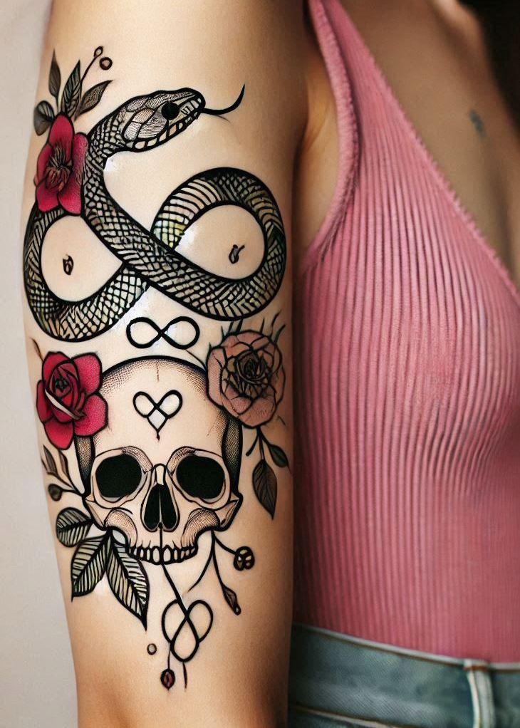 Stunning Reptile Tattoos: 88 Designs That Will Hypnotize | Pocoko Get ready to enchant with a stunning snake tattoo. A symbol of mystery and power that’s both chic and captivating!