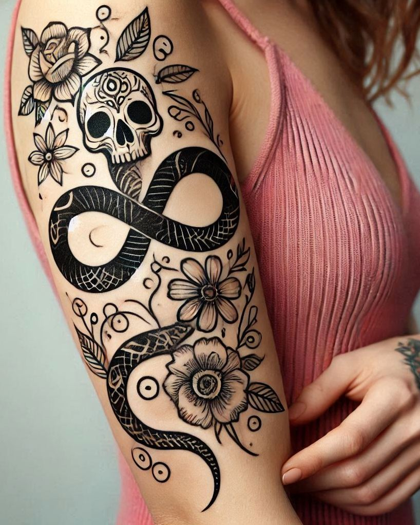 Stunning Reptile Tattoos: 88 Designs That Will Hypnotize | Pocoko Slither into style with a sleek and elegant snake tattoo. Perfect for adding a touch of intrigue to your look!