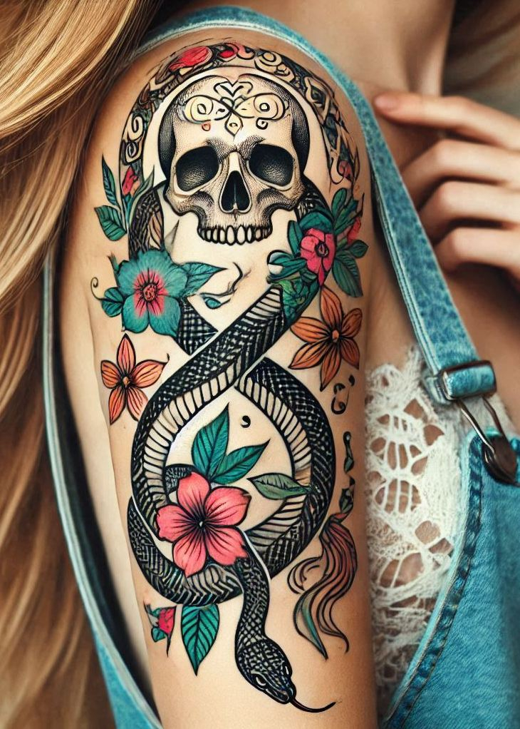 Stunning Reptile Tattoos: 88 Designs That Will Hypnotize | Pocoko Embrace the elegance of the serpent with a beautiful snake tattoo. Perfect for those who love a touch of danger in their ink!