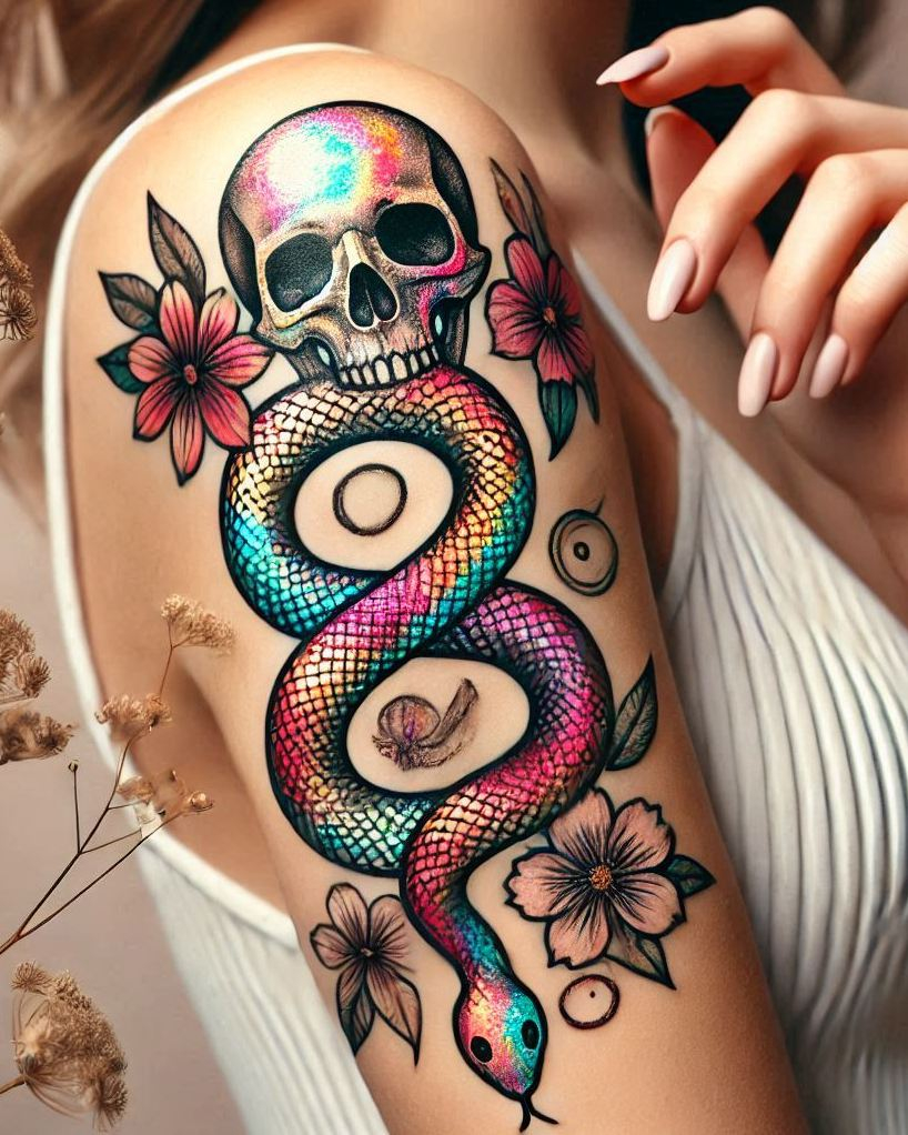 Stunning Reptile Tattoos: 88 Designs That Will Hypnotize | Pocoko Get ready to make a bold statement with a snake tattoo. Perfect for those who love a mix of danger and elegance!