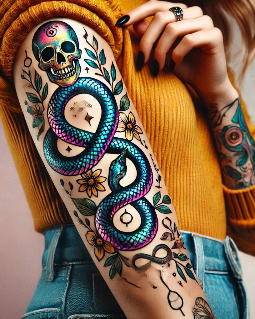 Stunning Reptile Tattoos: 88 Designs That Will Hypnotize | Pocoko Show off your wild side with a striking snake tattoo. A powerful design that’s sure to make a statement!