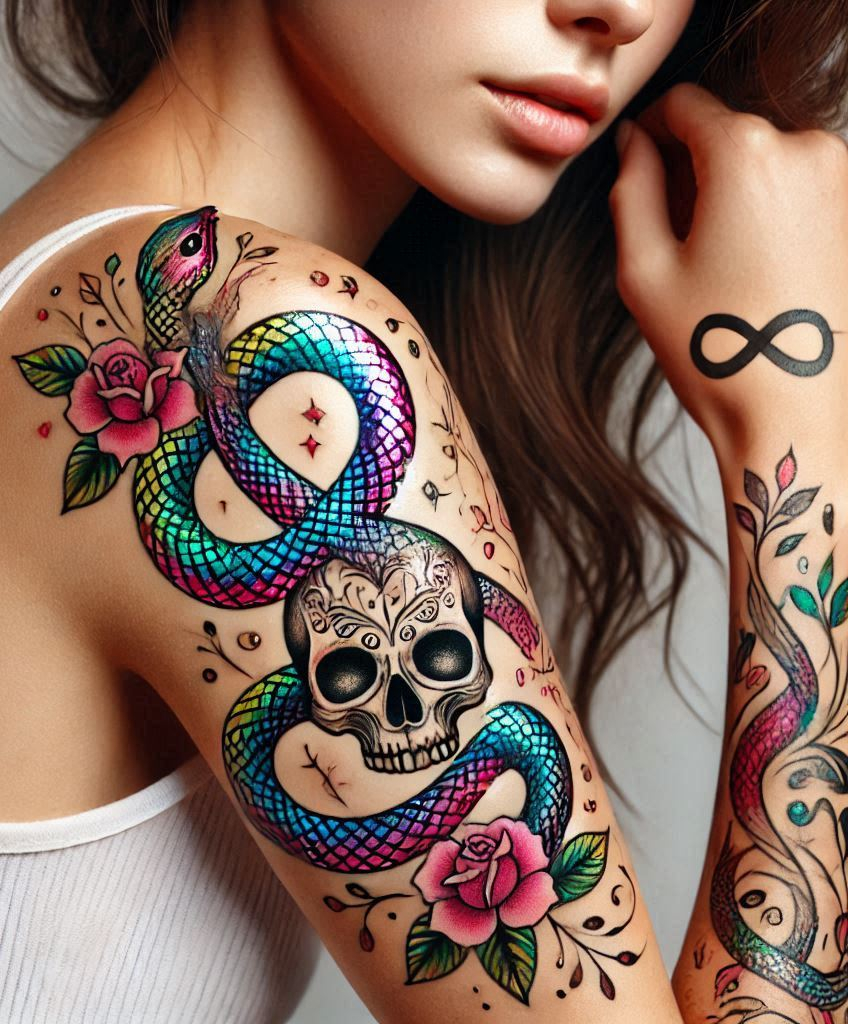 Stunning Reptile Tattoos: 88 Designs That Will Hypnotize | Pocoko Add a touch of mystique to your ink collection with a snake tattoo. A timeless design that embodies power and transformation!