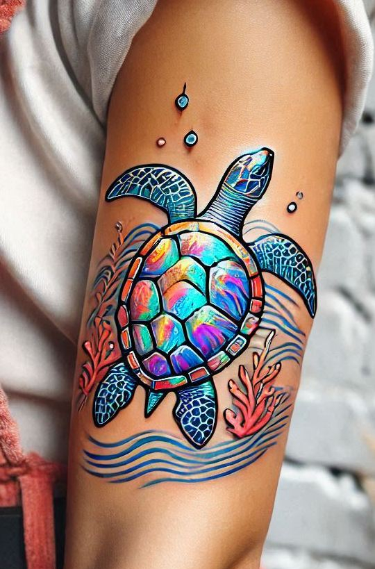 Stunning Reptile Tattoos: 88 Designs That Will Hypnotize | Pocoko Showcase your zen side with a turtle tattoo. This design embodies patience, resilience, and a deep connection with nature!
