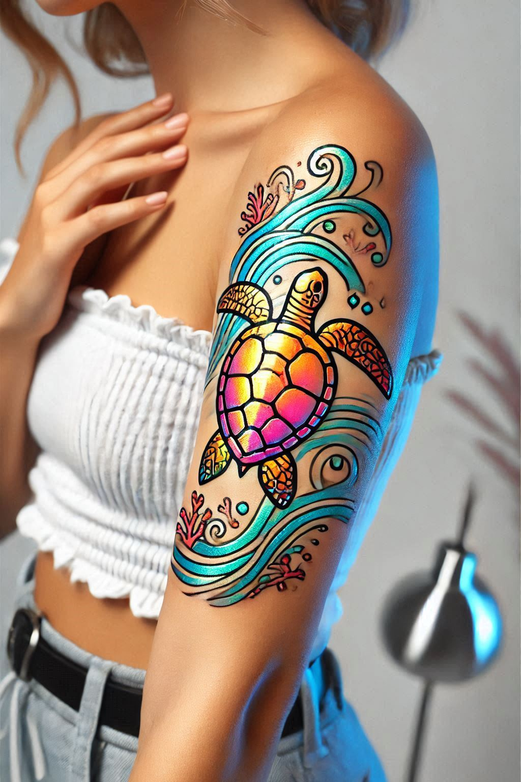 Stunning Reptile Tattoos: 88 Designs That Will Hypnotize | Pocoko Show off your adventurous spirit with a turtle tattoo. Perfect for those who love the ocean and its gentle inhabitants!