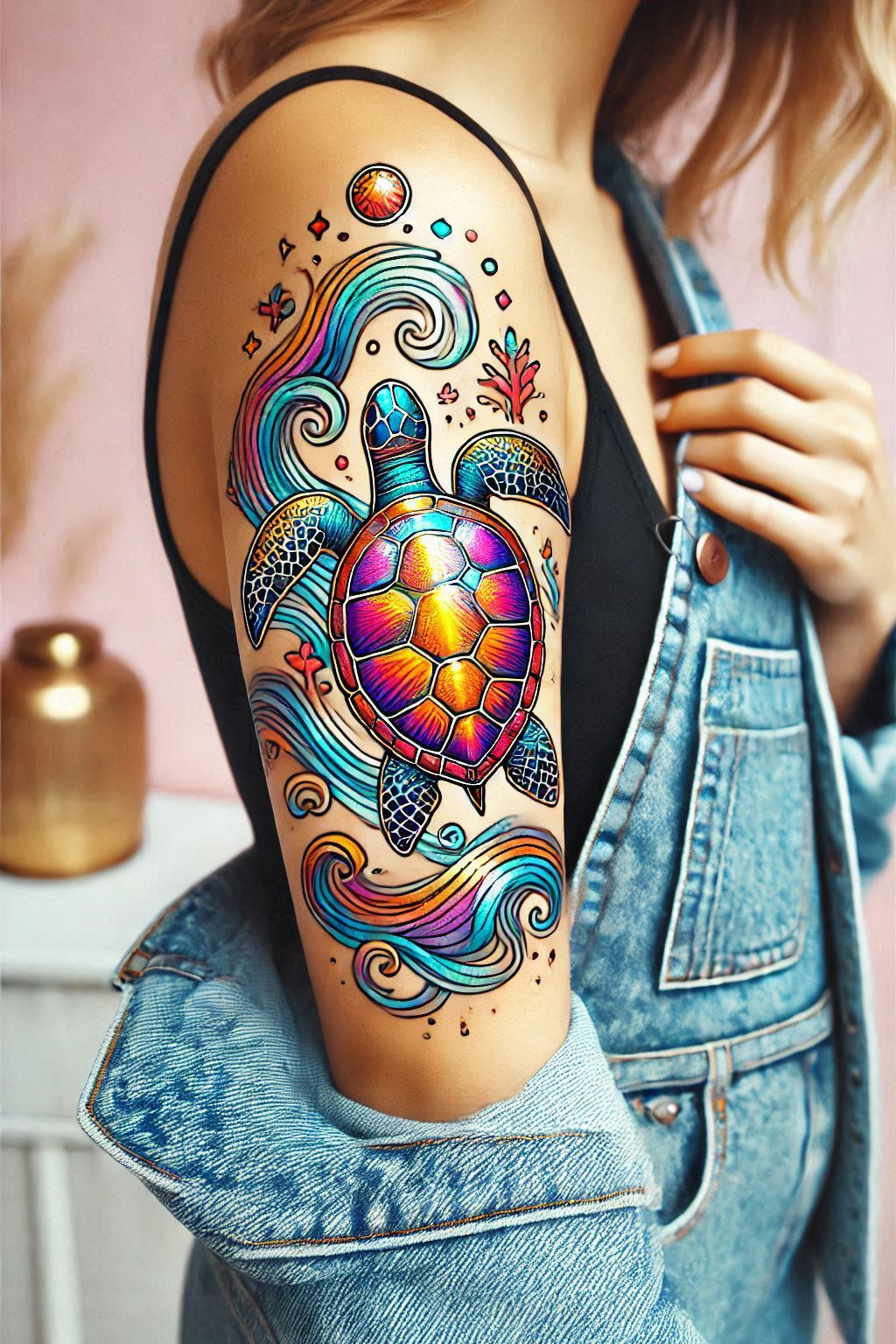 Stunning Reptile Tattoos: 88 Designs That Will Hypnotize | Pocoko Show off your zen vibes with a beautiful turtle tattoo. A design that embodies tranquility and a deep connection with nature!