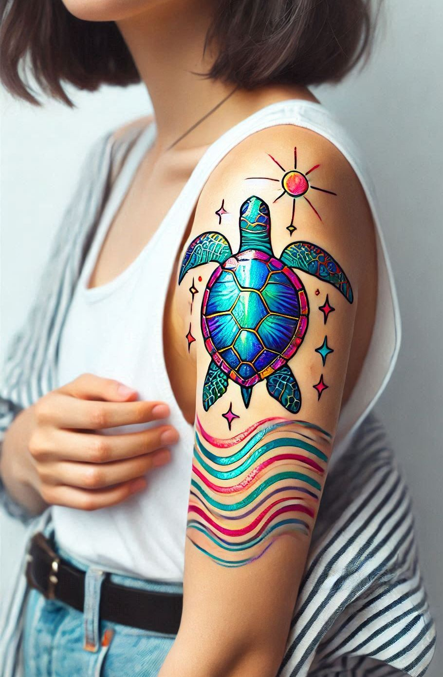 Stunning Reptile Tattoos: 88 Designs That Will Hypnotize | Pocoko Add a splash of serenity to your style with a charming turtle tattoo. Perfect for those who love the ocean and its calm creatures!