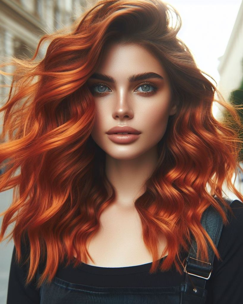 Auburn copper hair: because who wouldn’t want to channel their inner goddess with this radiant, rich hue? Shine bright with every step! Hair Color Inspirations