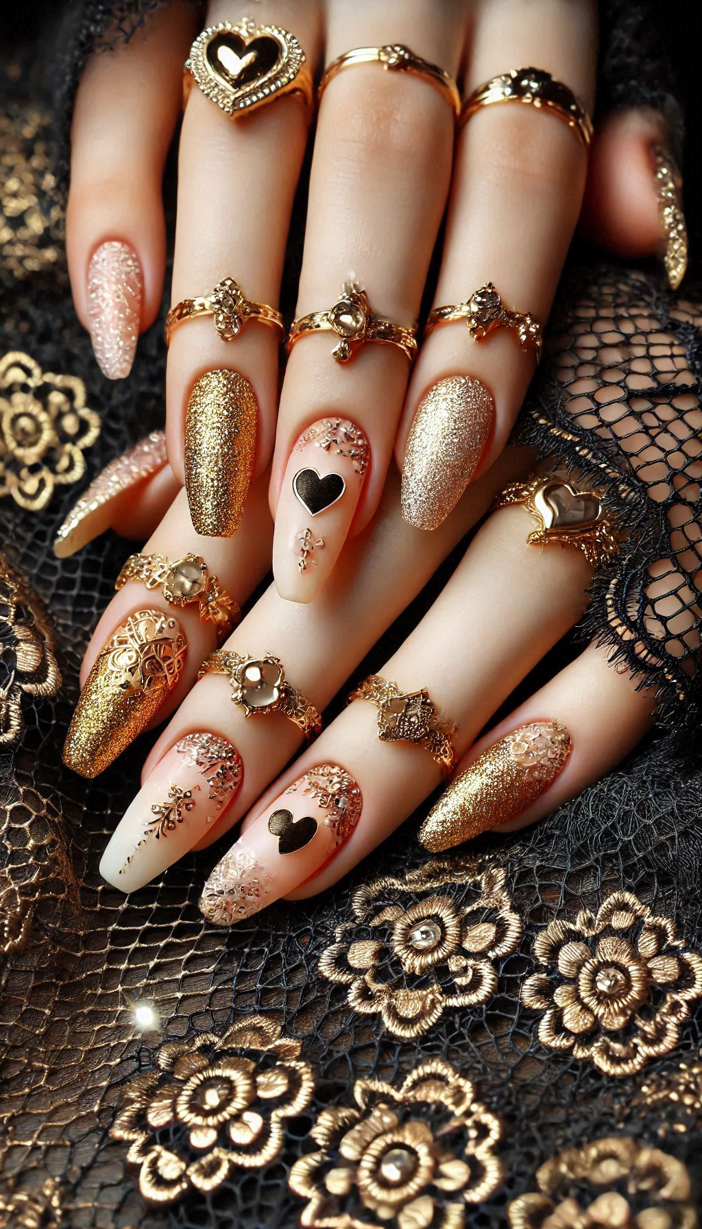 Mesmerizing Glitter Nail Art Ideas to Turn Heads | Pocoko Get the perfect blend of sweetness and sparkle with baby pink ombre nails topped with golden glitter. Elegance meets fun!