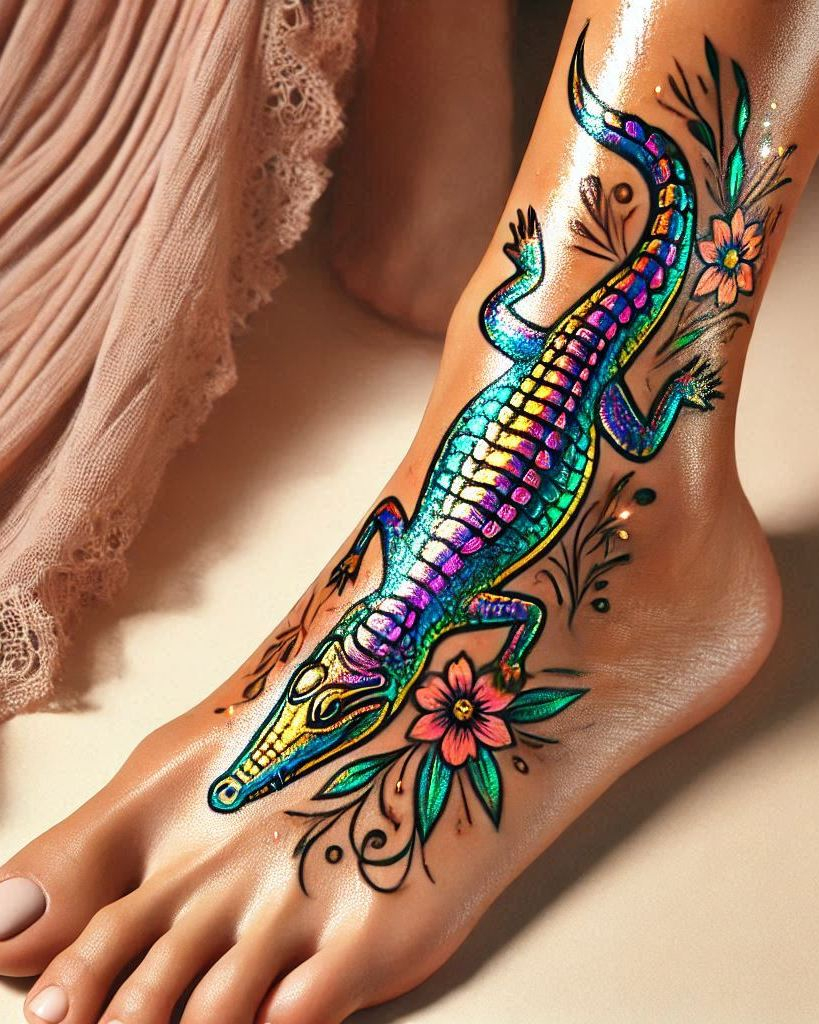 Reptile Tattoo Ideas: Fiercely Unforgettable Art | Pocoko Unleash your wild side with a crocodile-themed tattoo. These fierce designs are perfect for showing off your love for reptiles!