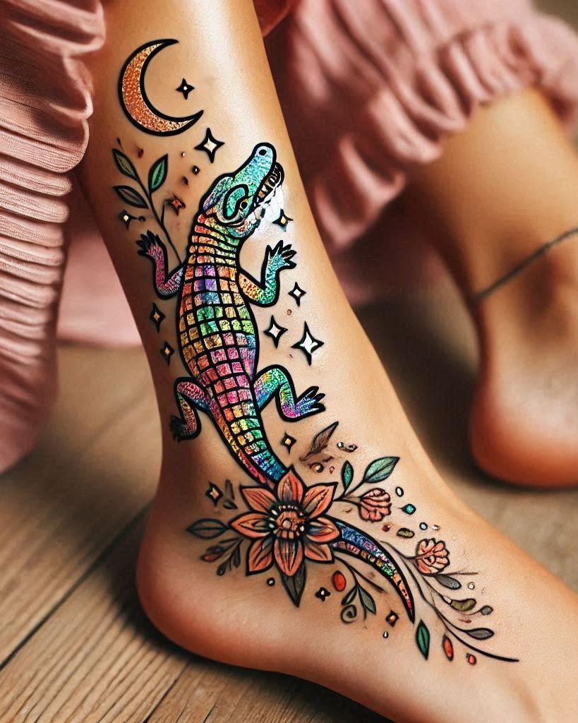 Reptile Tattoo Ideas: Fiercely Unforgettable Art | Pocoko Add some bite to your ink with a crocodile-themed tattoo. Fierce, bold, and absolutely mesmerizing!