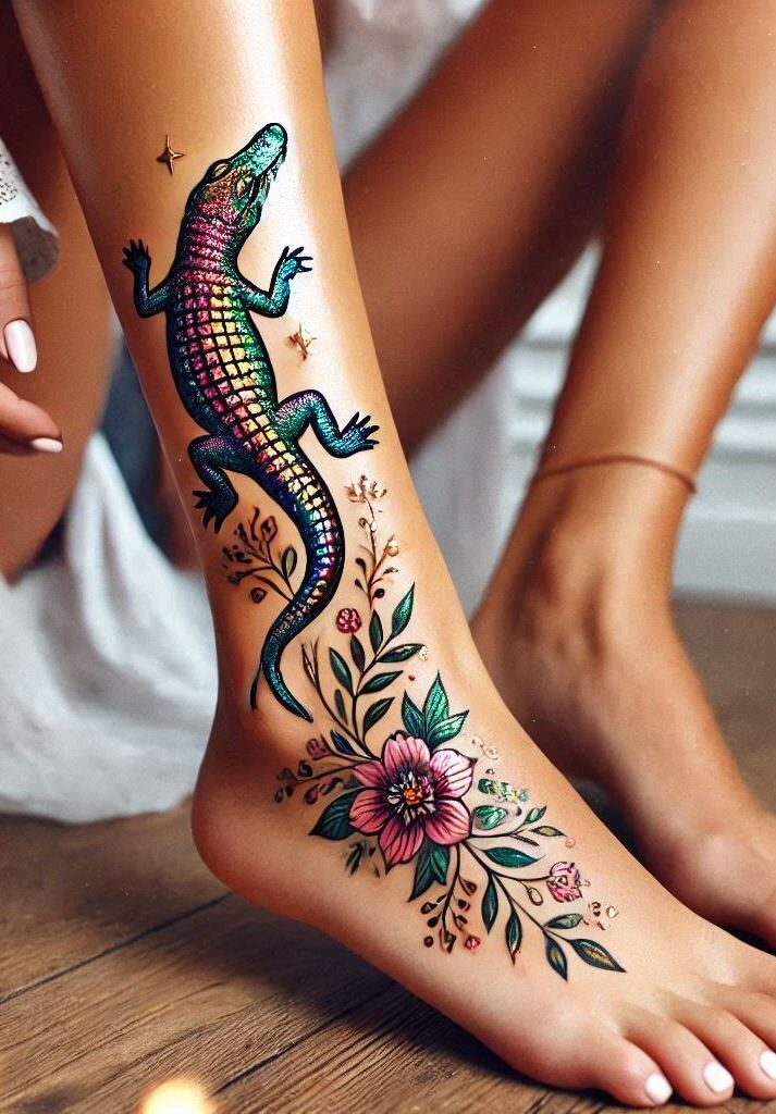 Reptile Tattoo Ideas: Fiercely Unforgettable Art | Pocoko Transform your skin into a canvas of reptilian art with a crocodile tattoo. These designs are as tough as they look!