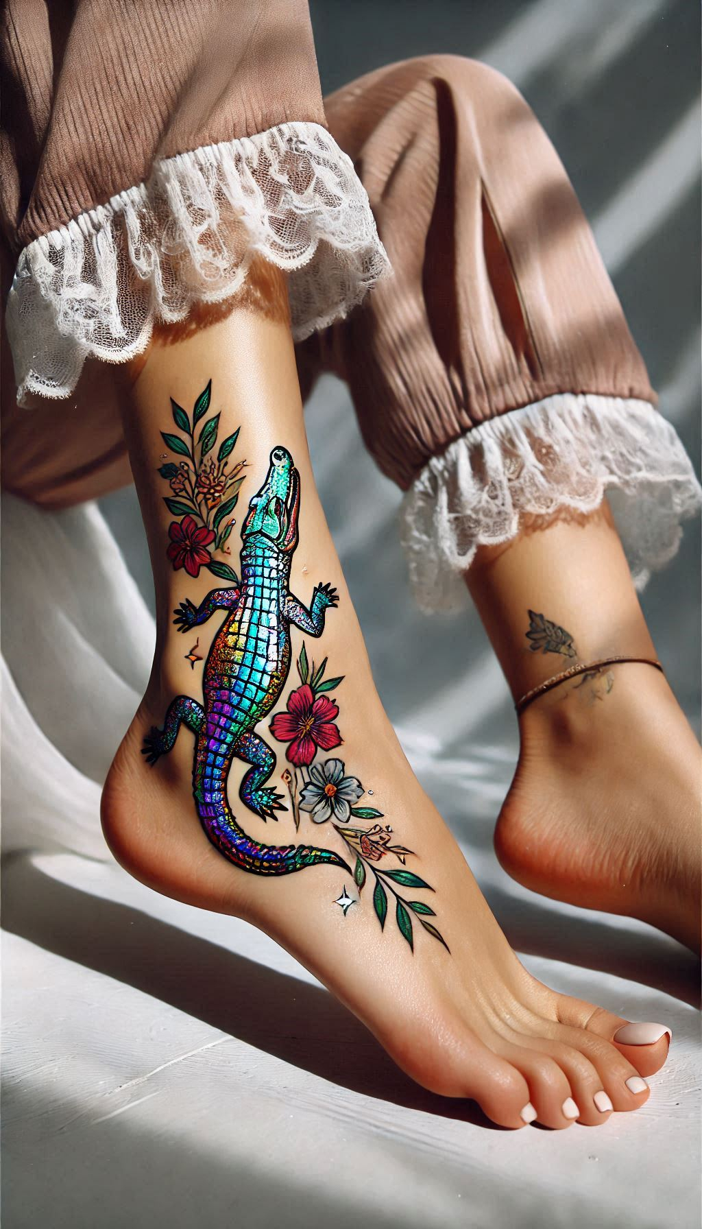 Reptile Tattoo Ideas: Fiercely Unforgettable Art | Pocoko Crocodile tattoos: where art meets primal power. Get ready to turn heads with these stunning reptilian designs!