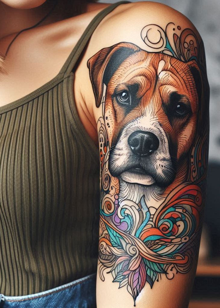 Furever Faithful: 70+ Dog Tattoos That Are Woof-Worthy! | Pocoko A tattoo that’s as devoted as your dog? Yes, please! These dog tattoos for girls are a must for any dog lover who wants a permanent reminder of their furry best friend.