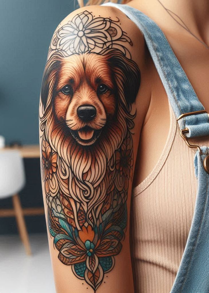 Furever Faithful: 70+ Dog Tattoos That Are Woof-Worthy! | Pocoko Ready to join the pack? Check out these amazing dog tattoos for girls that are a true treat.