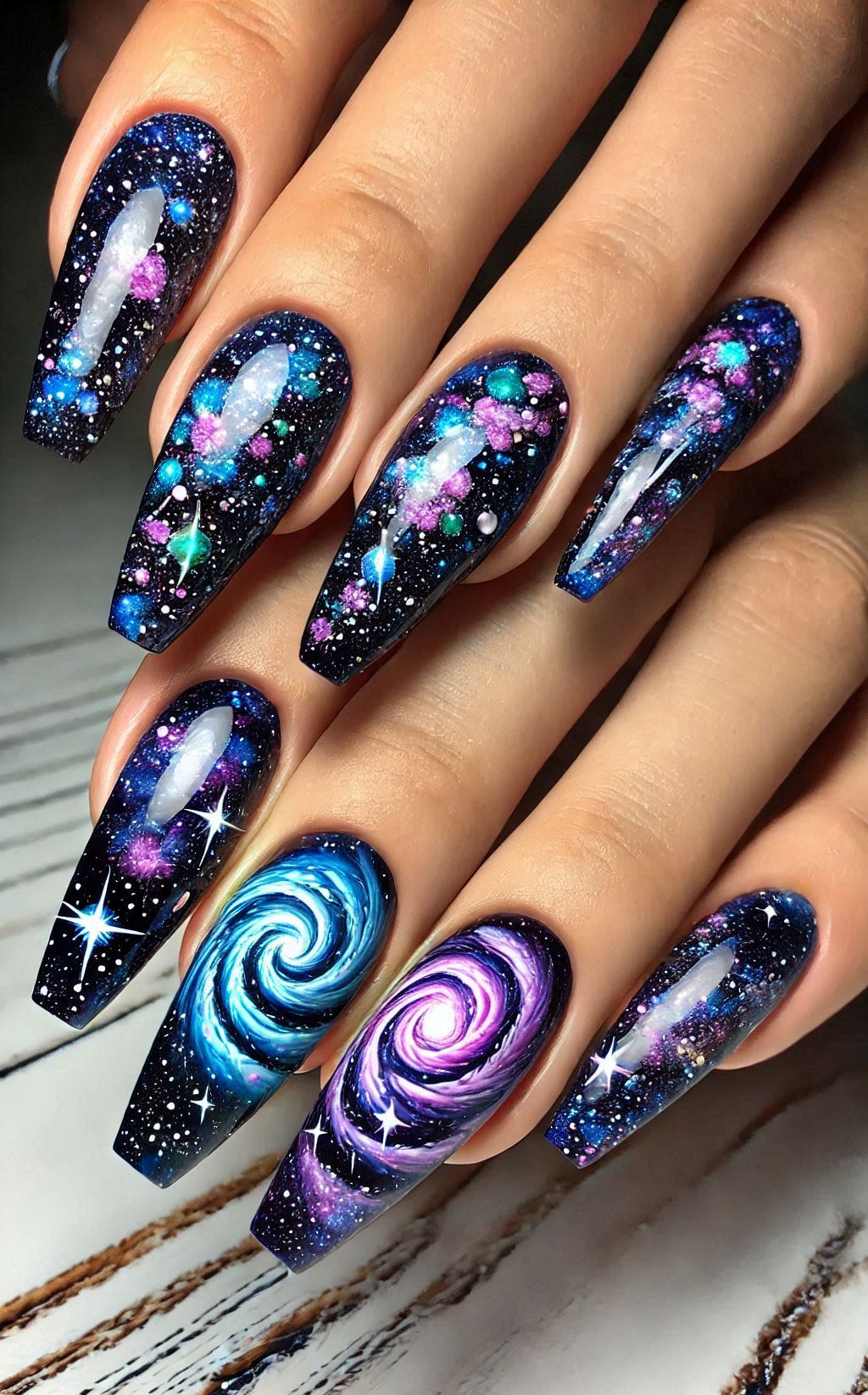 Take your nails out of this world with galaxy nail art! Cosmic colors and starry patterns make for a mesmerizing manicure.