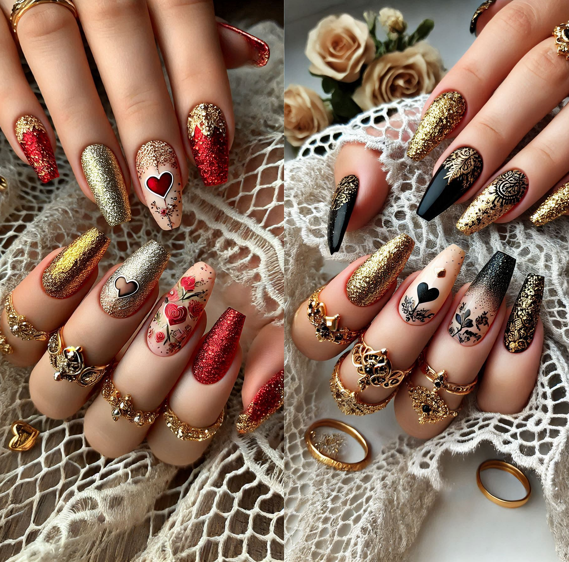 Mesmerizing Glitter Nail Art Ideas to Turn Heads | Pocoko Glitter Nail Art Ideas Cover