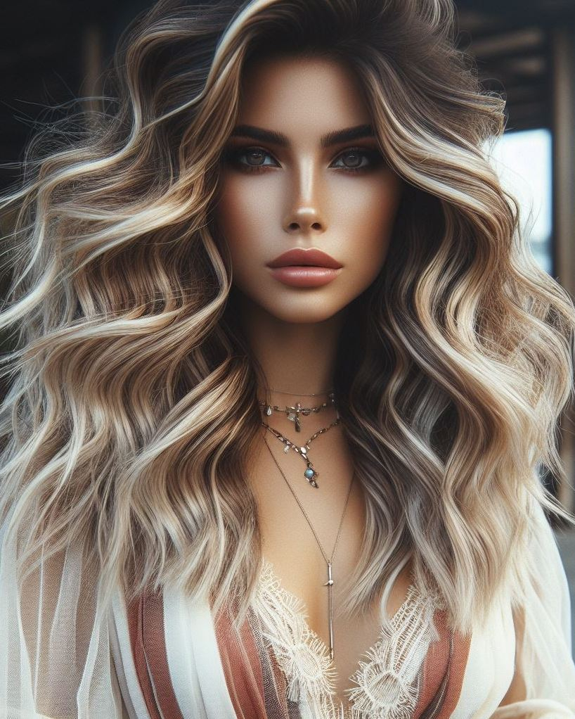 Turn heads with golden blonde hair! This stunning hue adds a touch of elegance and sparkle to your everyday style.