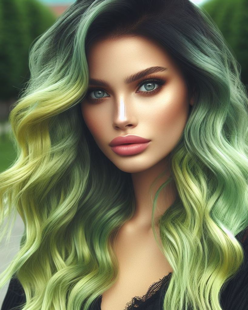 Transform your style with lemon green hair! This energetic color is perfect for those who love to add a splash of brightness to their day.
