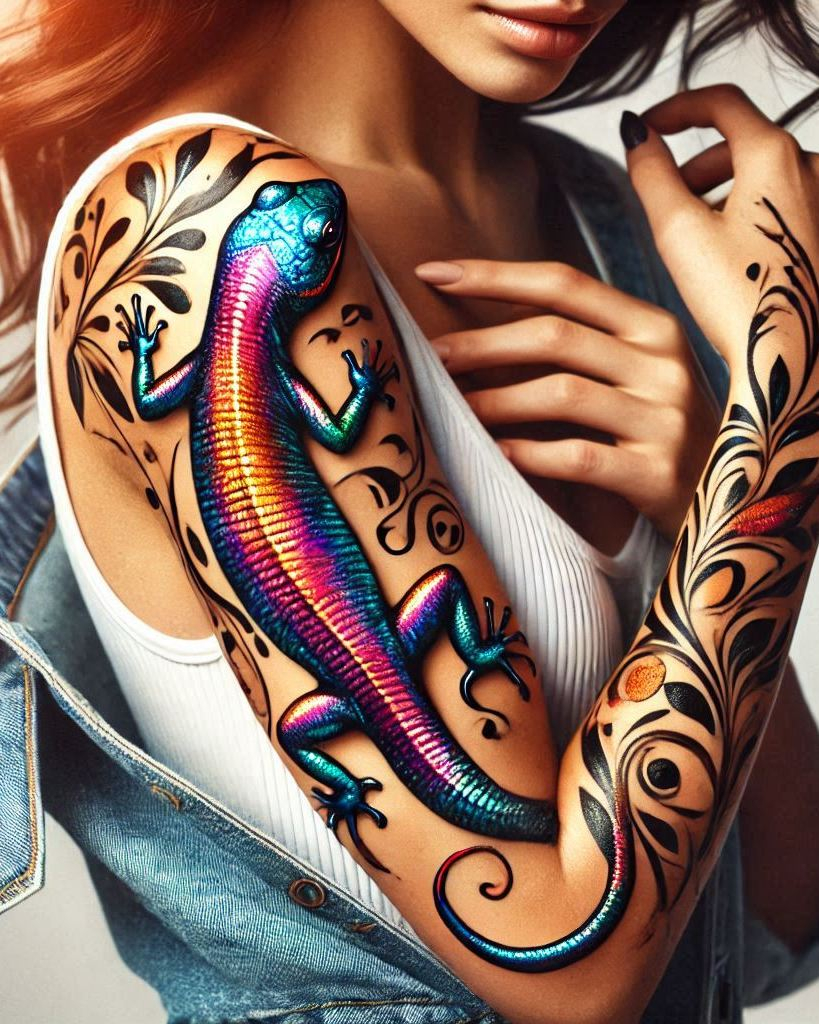 Reptile Tattoo Ideas: Fiercely Unforgettable Art | Pocoko Lizards are the ultimate symbol of transformation. Show off your love for these fascinating creatures with a stunning tattoo!