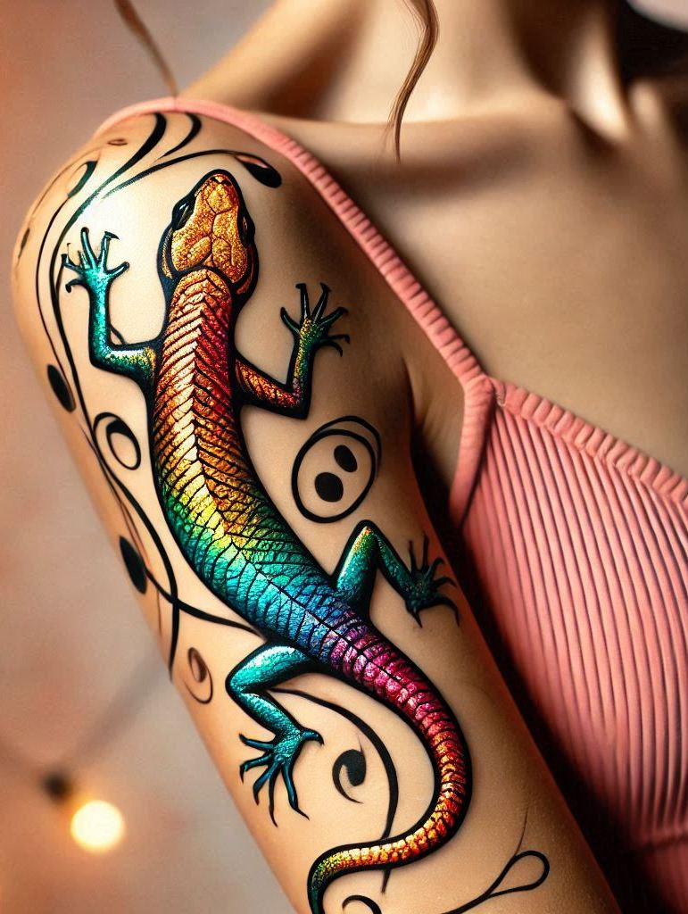 Reptile Tattoo Ideas: Fiercely Unforgettable Art | Pocoko Lizards are all about adaptability and change. Celebrate these qualities with a beautifully detailed lizard tattoo!