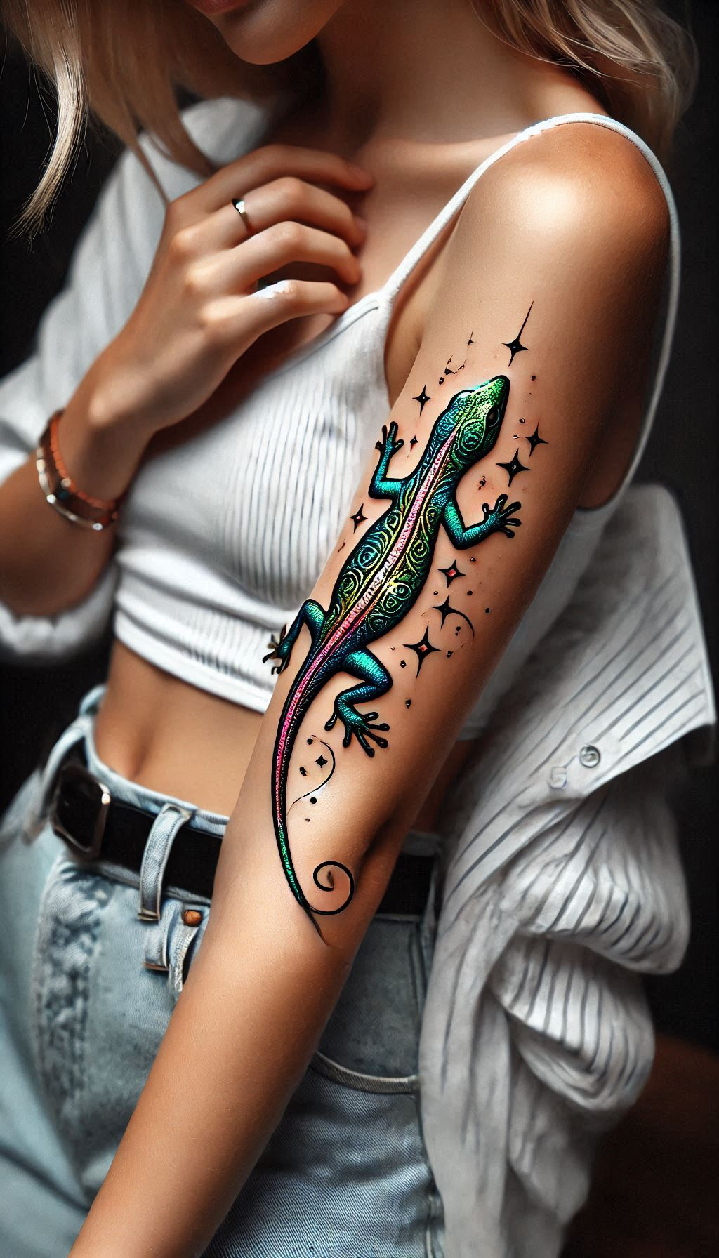 Reptile Tattoo Ideas: Fiercely Unforgettable Art | Pocoko Celebrate the beauty of reptiles with a lizard-themed tattoo. Perfect for anyone looking to add a touch of wild elegance to their skin!