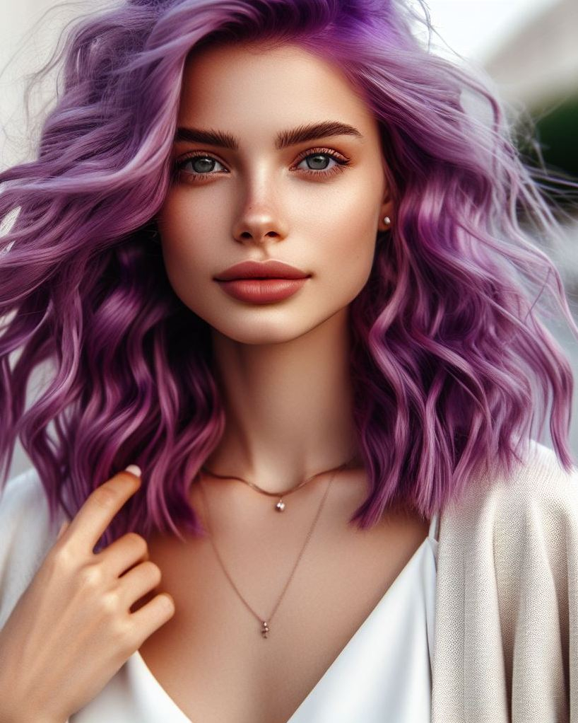 Get ready to slay with magenta purple hair! This stunning blend of magenta and purple will have you feeling like a queen.
