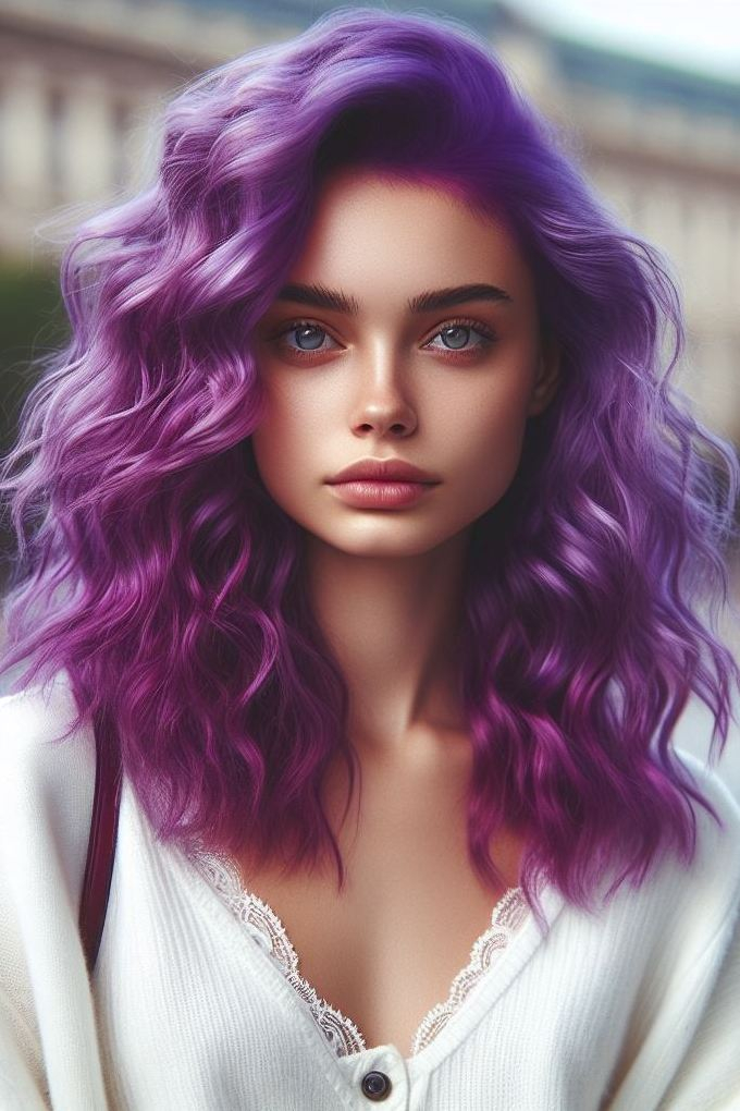 Transform your look with magenta purple hair! This striking color combo is sure to add a touch of drama and flair to your style. Hair Color Inspirations