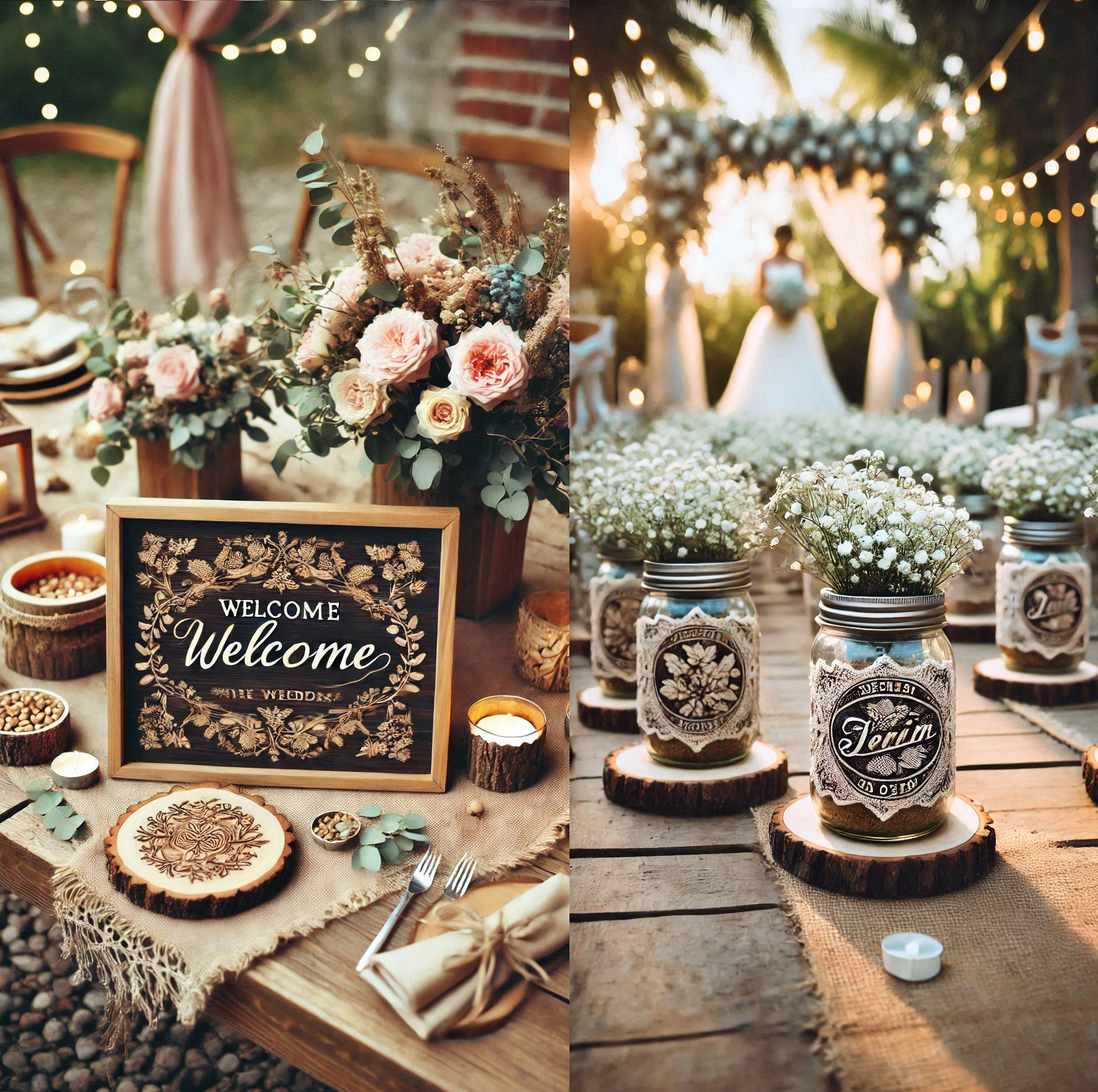 Rustic Wedding Decor Cover
