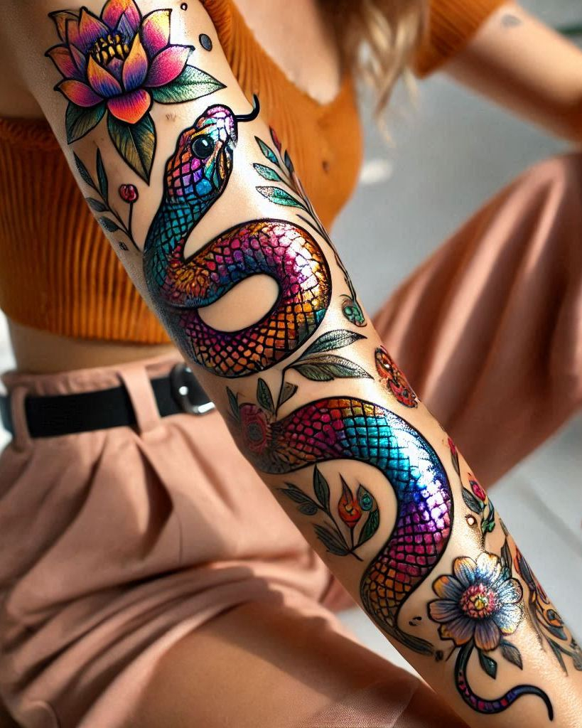 Reptile Tattoo Ideas: Fiercely Unforgettable Art | Pocoko Transform your skin with a snake tattoo. Perfect for those who love a bit of mystery and a whole lot of style!