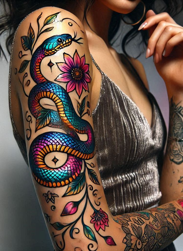 Reptile Tattoo Ideas: Fiercely Unforgettable Art | Pocoko Embrace the beauty of serpentine designs with a snake tattoo. These intricate patterns are perfect for any tattoo lover!