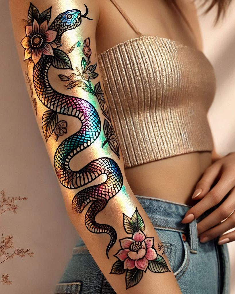 Reptile Tattoo Ideas: Fiercely Unforgettable Art | Pocoko Transform your look with a snake tattoo. Elegant curves and intricate details make for a mesmerizing design!