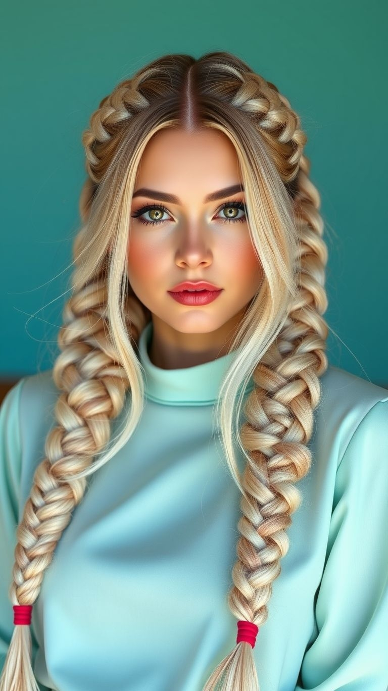 Blonde braids: effortlessly chic and undeniably stunning! Whether classic or creative, these braids bring style and sophistication to every occasion.
