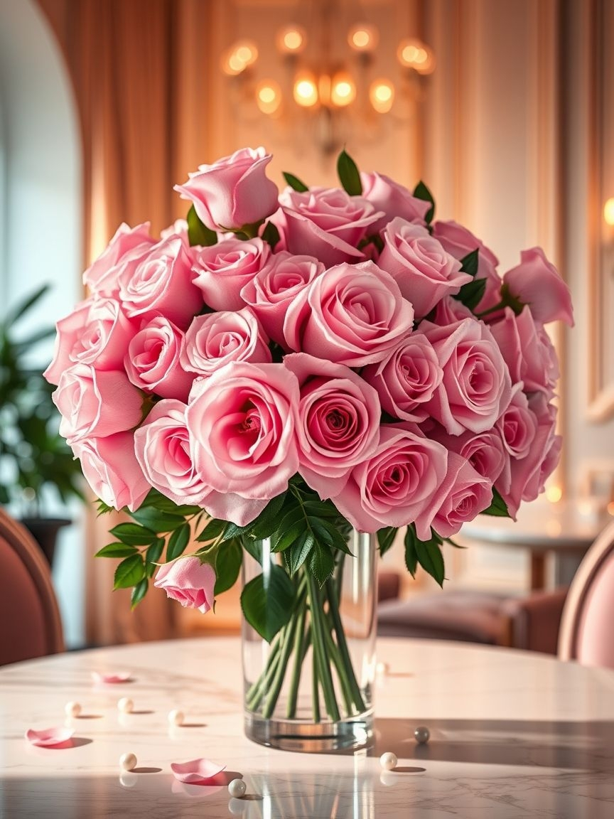 Pink Aesthetic That Instantly Inspires Joy | Pocoko A pink rose bouquet is like a little piece of sunshine in bloom. Perfect for adding a soft, romantic vibe to any corner of your home, it’s a beautiful way to embrace nature's charm in your space.