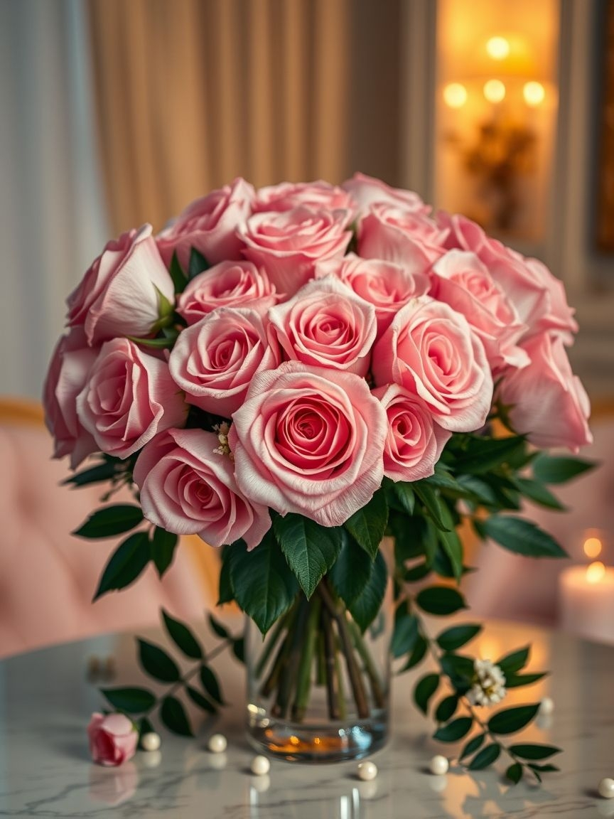Pink Aesthetic That Instantly Inspires Joy | Pocoko Add a touch of elegance and romance to any room with a pink rose bouquet. Whether fresh or faux, these delicate blooms create a soft, dreamy atmosphere that radiates beauty and serenity.