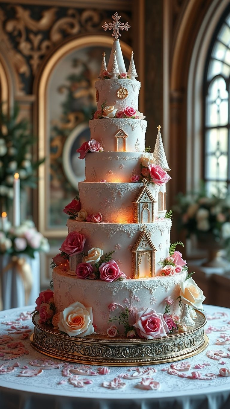 Who needs a venue when you have a castle-styled wedding cake? These dreamy creations are fit for the royalty you are.