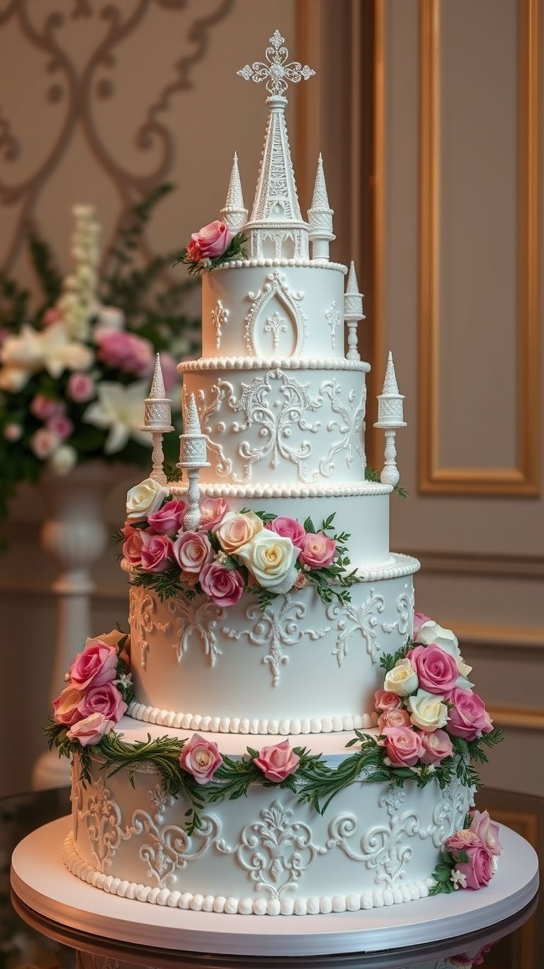 From turrets to tiered perfection, castle-styled wedding cakes are the ultimate showpiece for your special day. A feast for both the eyes and the palate!