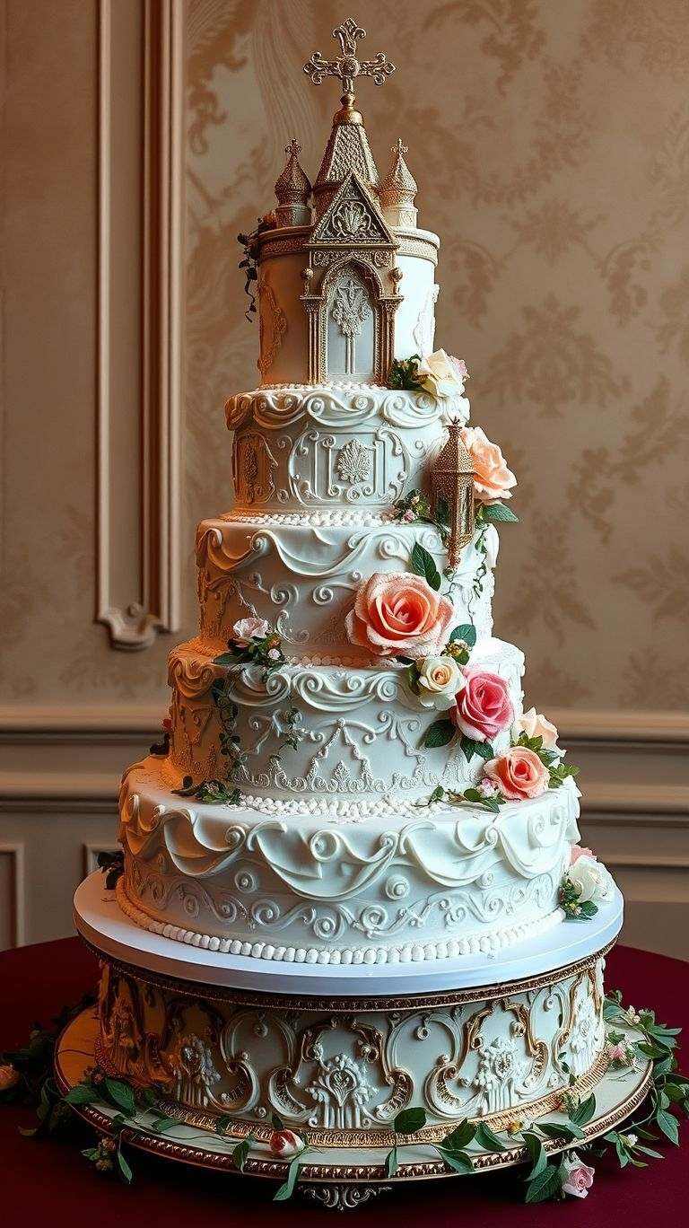 Castle-styled wedding cakes: the perfect centerpiece for a day filled with love, magic, and just a hint of royal drama!